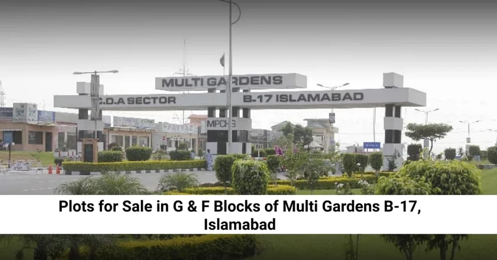 Plots for Sale in G & F Blocks Feature