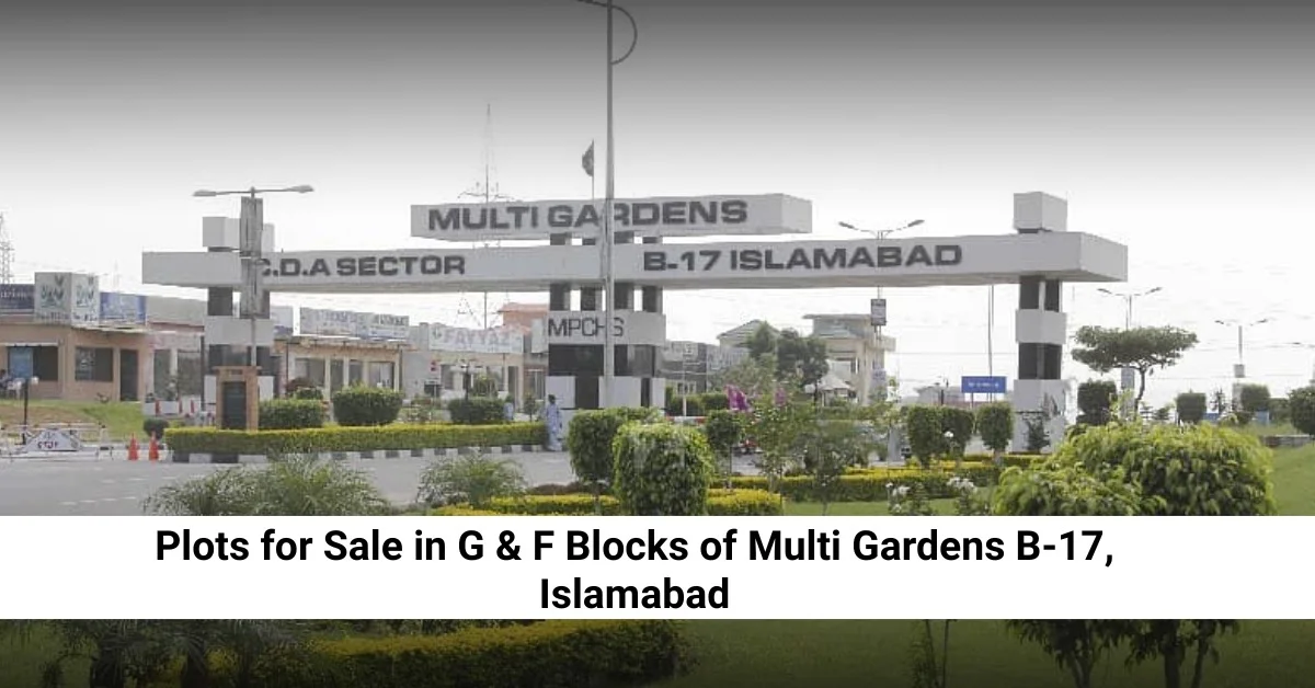 Plots for Sale in G & F Blocks Feature